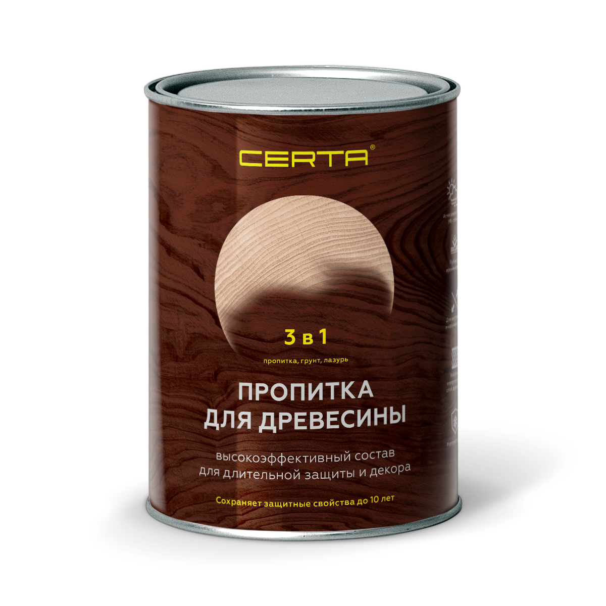 Пропитка для древесины 3в1 CERTA